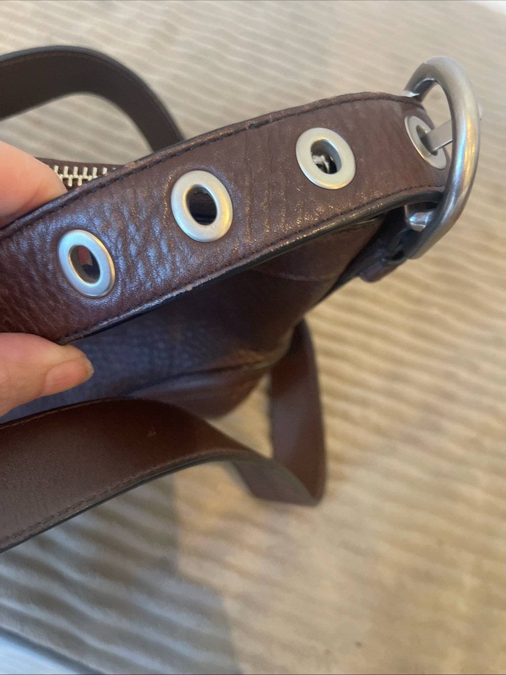 Coach Brown Leather Shoulder Bag - Picture 8 of 11